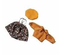Qianly Bjd Abito per Bambola Vestito Estroso Set Accessori in Tessuto per Inventare Storie Adatto a Regalo Collezionismo Infanzia , Abito A Fiori Con Bretelle