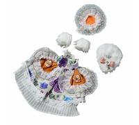 Qianly Bjd Abito per Bambola Vestito Estroso Set Accessori in Tessuto per Inventare Storie Adatto a Regalo Collezionismo Infanzia , Elegante Floreale