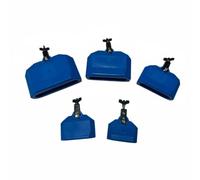 Qianly Blocco a Tempio Montabile e Basso Blocco Percussion in Plastica Supporto di Montaggio Incluso per Percussionisti, Configurazione Percussioni, Blu