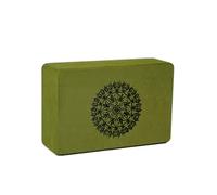 Qianly Blocco da Flexibility Block Portatile Blocco da Flexibility Block Motivo Mandala Blocco Schiuma Alta Densità per Allenamento a Casa, Verde