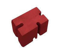 Qianly Blocco per Piana, Blocco in Schiuma, Blocco per Allenamento, Blocco per Esercizi Regolabile, Supporto Antiscivolo, Tavola da, Rosso