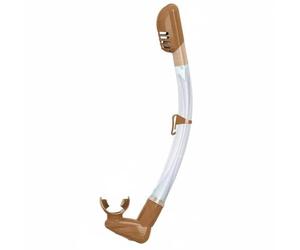 Qianly Boccaglio in Silicone per Immersione Libera Design Ergonomico Boccaglio da Immersione Libera Resistente All'Acqua Salata Snorkel Arrotolabile Da, Cioccolato