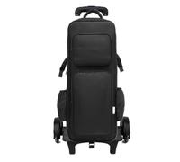 Qianly Borsa con Ruote Pratico Borsa con Manico Telescopico Multitasca Valigetta Rotelle per Musicisti, Prove, Array, Nero, 73 28 13