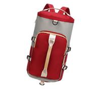 Qianly Borsa Da Viaggio, Zaino Sportivo, Portatile, Resistente All'acqua, in Nylon, per Fitness, Uomo E Donna, per Allenamento nel Fine Settimana, Rosso