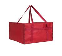 Qianly Borsa per Catering Borsa Termica Alimenti Borsa Trasporto Pizza Borsa Frigo con Base Rinforzata Materiale Resistente Indicata per Consegna, come descritto, 50x50x15 Cm