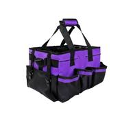 Qianly Borsa per La Pulizia, Contenitore per Utensili E Strumenti per La Pulizia, Prodotti per La Pulizia Multiuso, Custodia per Il Trasporto, Poliestere, Re, Viola