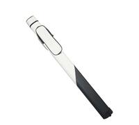 Qianly Borsa per Stecche da Biliardo, Custodia per Stecche da Snooker, Custodia per Mezza Stecca, Borsa Porta Stecche con 2 Fori, Borsa Protettiva per Stecch, Bianco Nero
