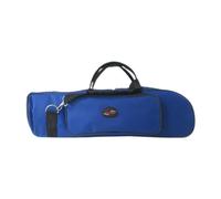 Qianly Borsa per tromba a tre chiavi, custodia protettiva per violino, borsa a tracolla per viaggi, trasporto, performance, Blu