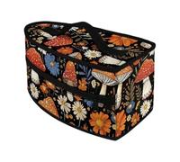 Qianly Borsa Portaoggetti in Manico, Pratica E Multiuso, con Chiusura a Cerniera, per Uso Interno Ed Esterno, Arancia