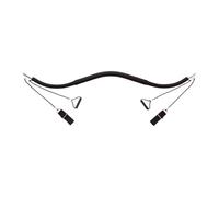 Qianly Bowed Split Machine Macchina Allenamento Stretching Gambe Accessori Portatile Lega di Alluminio Schiuma per Promuovere Mobilità delle Articolazioni Ad, Tutto Nero