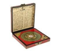 Qianly Bussola Cinese Feng Shui Fortuna con Scatola in Legno Dragon