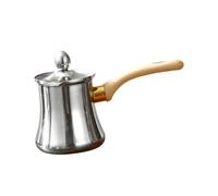 Qianly Caffettiera Turca, Caffettiera Da Fornello, a Pareti Spesse con Manico, Bollitore Portatile in Acciaio Inossidabile per Casa, Bar E Ufficio, stile a 350ML