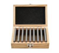 Qianly Calibro Parlo per Bloccaggio Pezzi Calibrato, Blocco Parlo in Acciaio to, Stabile, Reficate con Scatola in Legno, per Officina Meccanica, 150x4