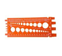 Qianly Calibro per Viti e Dadi Preciso | Miratore di Passi di Filettatura, Multifunzione, Calibro per Bulloni, Officina, Meccanici, Arancione