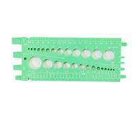 Qianly Calibro per Viti e Dadi Preciso | Miratore di Passi di Filettatura, Multifunzione, Calibro per Bulloni, Officina, Meccanici, Verde
