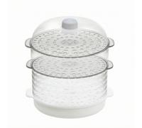 Qianly Campana Alimentare Modulare con Diametro 28 Cm Impilabile Copripiatto Trasparente con Pomello Leggero per, 1 Basso 1