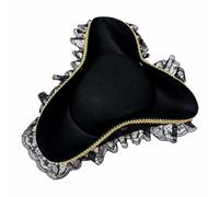 Qianly Cappello da Pirata Strutturato Forma a Punte, cappello a punte da Pirata, Vintage, Costume, per Halloween, Feste a Tema