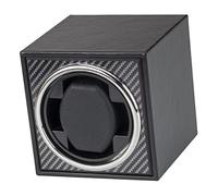 Qianly Caricatore Automatico per Orologi con Motore Silenzioso, Schiuma di Memoria in PU E Adattatore Universale per Orologi da Polso Meccanici per Camera da, Fibra di Carbonio