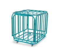Qianly Carrello Porta Palloni con Ruote Resistente Carrello Portapalloni Mobile Contenitore per Palestra, Centri Sportivi, Piccolo