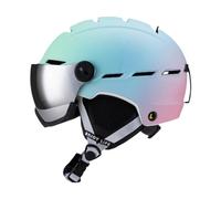 Qianly Casco da con Occhiali Integrati, Modelli da Uomo E da Donna, Casco da Neve per attività All'aperto, L