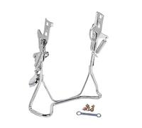 Qianly Cavalletto per Supporto Posteriore Centrale Componente di Ricambio con Struttura Compatta in Ferro Adatto per Riparazione E Pulizia, Doppio Foro, 16inch