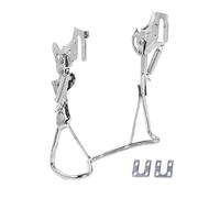 Qianly Cavalletto per Supporto Posteriore Centrale Componente di Ricambio con Struttura Compatta in Ferro Adatto per Riparazione E Pulizia, Doppia Apertura, 14inch