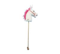 Qianly Cavallo a Dondolo in Legno, Robusto E Realizzato a Mano, Giocattolo per Il Gioco di Ruolo, Regalo per Bambini E Bambine, Rosa