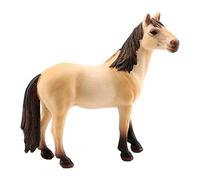 Qianly Cavallo Realistico Figura Animale Bambini Statue Giocattolo Educativo Plastica Resistente Adatto a Regalo Festa Gioco Fantasia Collezione Bambini, Mare nordamericano, 11x10,5 cm