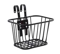 Qianly Cestino Anteriore per Bicicletta per Bambini, Decorazione per Manubrio, Cestino Anteriore per Bicicletta per Bambini, Nero