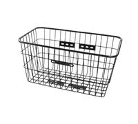 Qianly Cestino Portaoggetti Universale per Bicicletta in Filo di Ferro Spesso Senza Coperchio con Montaggio Semplice Adatto per Escursioni E Uso Quotidiano, Size L