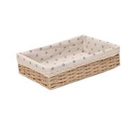 Qianly Cesto di stoccaggio, Vassoio Decorativo, Tessuto a Mano, Contenitore per Decorazioni Macrame impilabile per Pranzo Bevande per la Colazione, 35cmx25cmx9cm