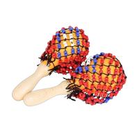 Qianly Children Percussion Maracas Legno Strumento Didattico r Sonaglio Perline Aiuta Consapevolezza Del E Coordinazione Adatto per Lezioni di Musica Ricreazione Esercizi