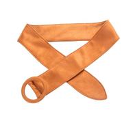 Qianly Cintura Larga Cintura Vintage con Fibbia Rotonda Accessorio Abbigliamento Flanella Adatta per Abiti Giacche Maglioni Occasioni Shopping Via, Marrone