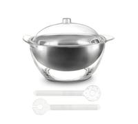 Qianly Ciotola con Coperchio Trasparente Set di Ciotole Ampio Stoviglie per Feste