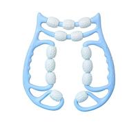 Qianly Circolare Rullo Massaggiatore Gambe Muscoli 13 Ruote Portatile Manuale Facile Da Usare Realizzato in EVA PP Adatto per Sportivi Relax Domestico, Blu