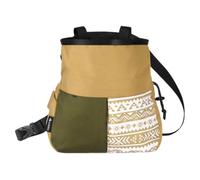 Qianly Climbing Chalk Bag Portatile per Cintura con Pouch Richiudibile Ampia Apertura in Oxford Robusto Adatto per Arrampicata Indoor Palestra Ciclismo Atti, Cachi Grande