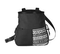 Qianly Climbing Chalk Bag Portatile per Cintura con Pouch Richiudibile Ampia Apertura in Oxford Robusto Adatto per Arrampicata Indoor Palestra Ciclismo Atti, Nero Grande