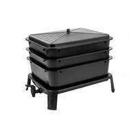 Qianly Compostiera a Lombrichi Odore Ridotto Vermicompostiera Giardino Resistente Agli Agenti Atmosferici Bidone Compost Rubinetto per Giardinieri, Balcone
