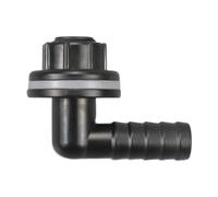 Qianly Connettore a Gomito Raccordo per Tubo Flessibile Adattatore per Serbatoio Giunto per Acquario E Presa di Scarico con Connessione Semplice Adatto per, Nero