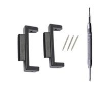 Qianly Connettore con Barrette a Molla Facile da Instre Kit Adattatore con Strumento Resistente Accessorio per Appassionati di Orologi, Nero