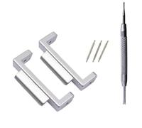 Qianly Connettore con Barrette a Molla Facile da Instre Kit Adattatore con Strumento Resistente Accessorio per Appassionati di Orologi, Argento