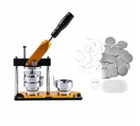 Qianly Creatore di Spilla Personalizzati Resisn Fusllatrice Manuale Robusta per Scuole, Personalizzazione in Piccole Quantità, 56mm