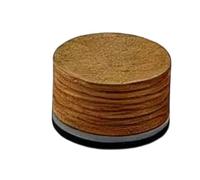 Qianly Cuoietto Multistrato 14mm Migliora il Controllo Della Palla Cuoietto Cuscinetto Trasparente Consistenza Del Colpo Migliorata Punta Stecca Biliardo, Marrone