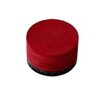 Qianly Cuoietto Multistrato 14mm Migliora il Controllo Della Palla Cuoietto Cuscinetto Trasparente Consistenza Del Colpo Migliorata Punta Stecca Biliardo, Rosso