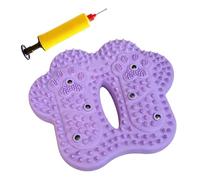 Qianly Cuscino Massaggiante per I Piedi, Tappetino per Agopressione, Cuscino Ergonomico Gonfiabile Portatile in PVC per La Pressione Dei Punti di Agopuntura, Violento