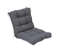 Qianly Cuscino per Seduta Estivo con Design Ergonomico E Materiale Traspirante per Massimo Comfort con Legacci Antiscivolo Adatto a Sedia a Dondolo Pranzo C, Grigio