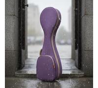 Qianly Custodia Impermeabile per Pipa Borsa Strumento Sacca Custodia Rigida Imbottita in Oxford con Interno in Poliestere Antiurto E Cinturino di Fissaggio, Viola, Adulto