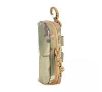 Qianly Custodia Occhiali con Cerniera in Nylon con Anello Portatile Protezione Occhiali Da Astuccio Porta Oggetti Multifunzione Contenitore per Matite, Come immagine, 2 pezzi