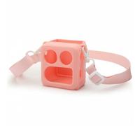 Qianly Custodia per Bambini Lettore Yoto Cover Protettiva Silicone Morbida Anti Scivolo con Tracolla Regolabile Accesso Completo a Connessioni E Comandi, Rosa