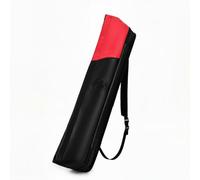 Qianly Custodia per Stecca da Biliardo Borsa Porta Stecche Astuccio Compatto Tracolla Leggera Protezione per Trasporto in Pelle Pu E Tessuto Oxford Adatta a Tornei, Red